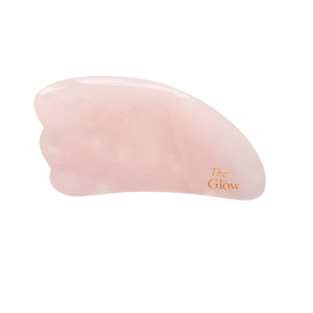 Gua Sha Stein aus Rosenquarz
