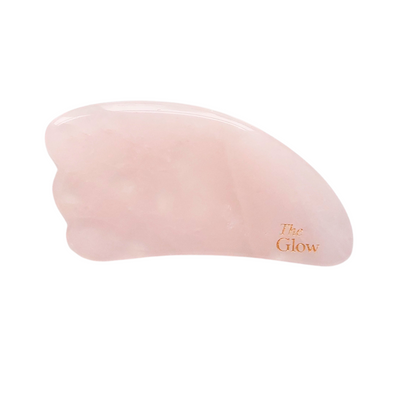 Gua Sha Stein aus Rosenquarz